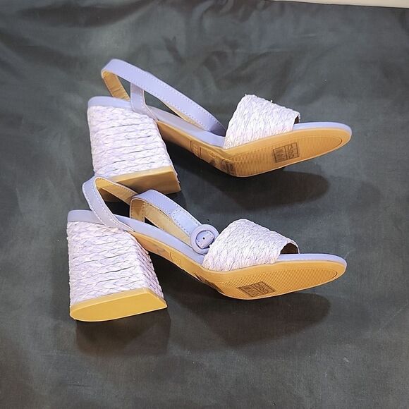 BRAND NEW BAMBOO MADDY-02 RAFFIA BLOCK HEEL BRAIDED STRAP SANDAL - Picture 8 of 16